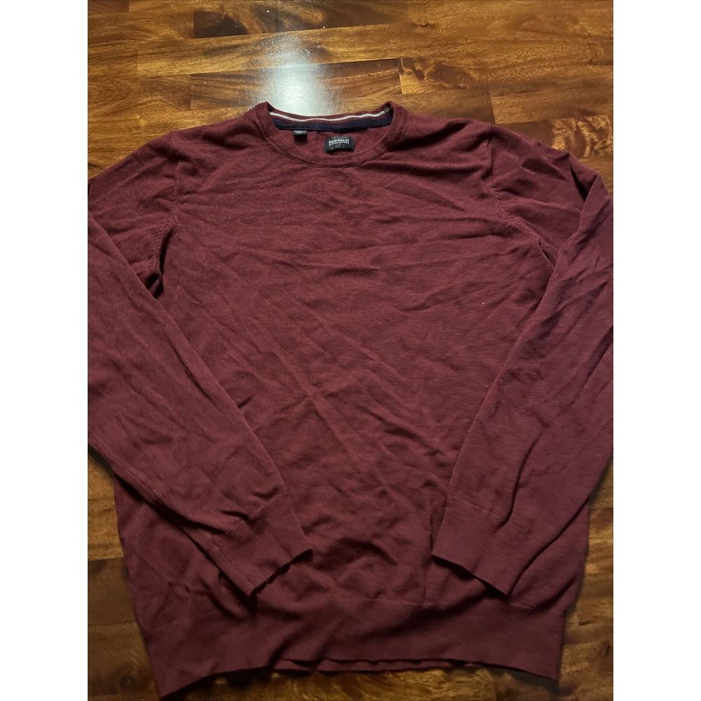 Buffalo David Bitton Men's Pullover Sweater, Maroon‎ Large
